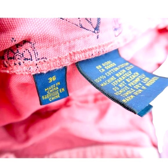 Polo Ralph Lauren Mens Sailing Nantucket Red Nautical Chino Shorts, 36, NWOT - Picture 7 of 8